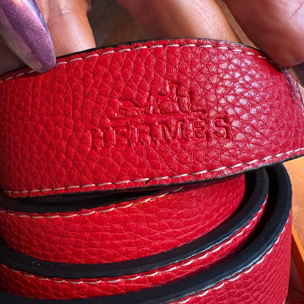 Red Leather Belt